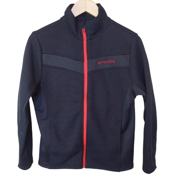Spyder Boys Black Full Zip Sweater XL - Picture 1 of 10